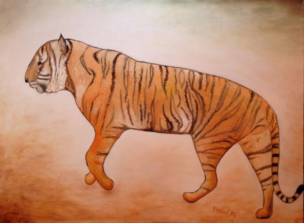 Mystic Tiger Art Print by NC Artist Scott Plaster